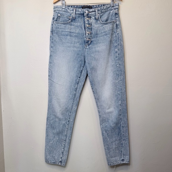 Joe's Jeans | High Rise Exposed Button Fly Vintage Style Denim Chic Mom Jeans - Picture 2 of 14